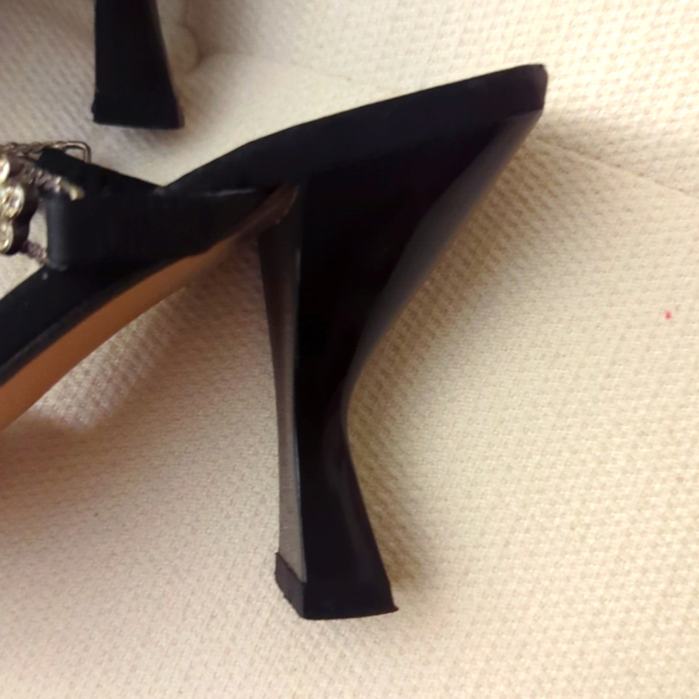 Coup d'etat satin black mules - Picture 3 of 6